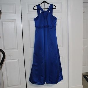 David's Bridal Satin Gown